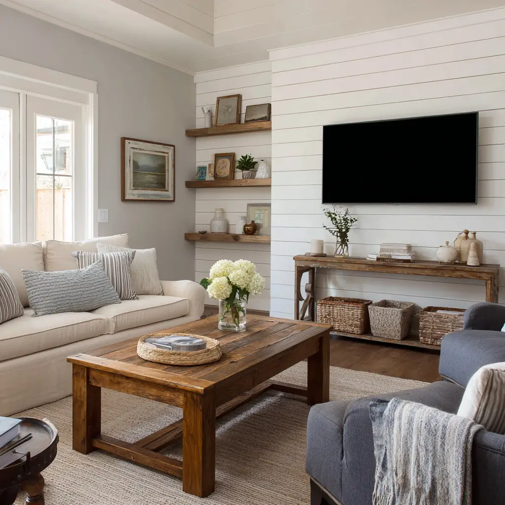 Shiplap Accent Walls