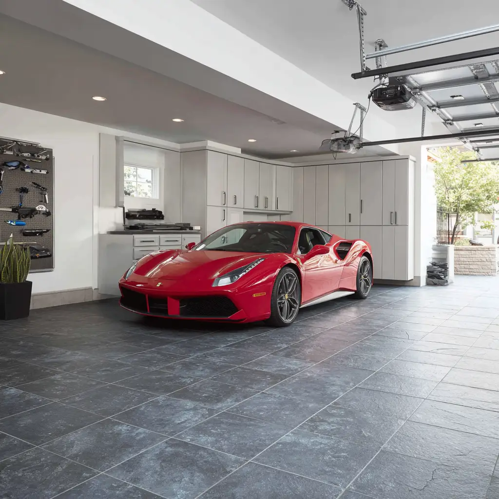 Slate-Look Peel Tiles