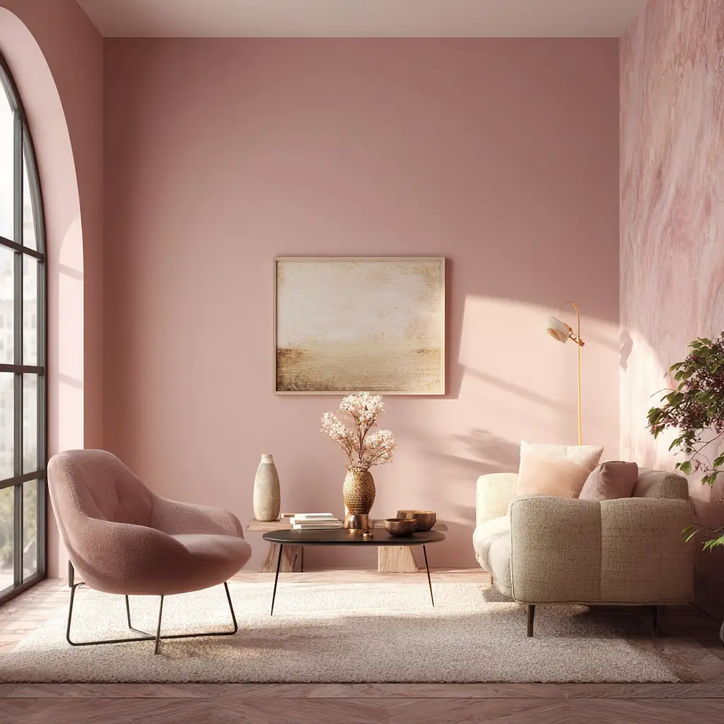 Soft Blush Walls for Subtle Warmth