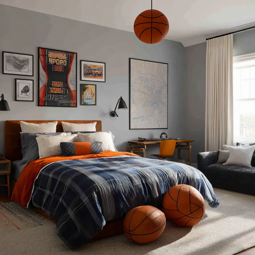 Sports-Inspired Bedroom