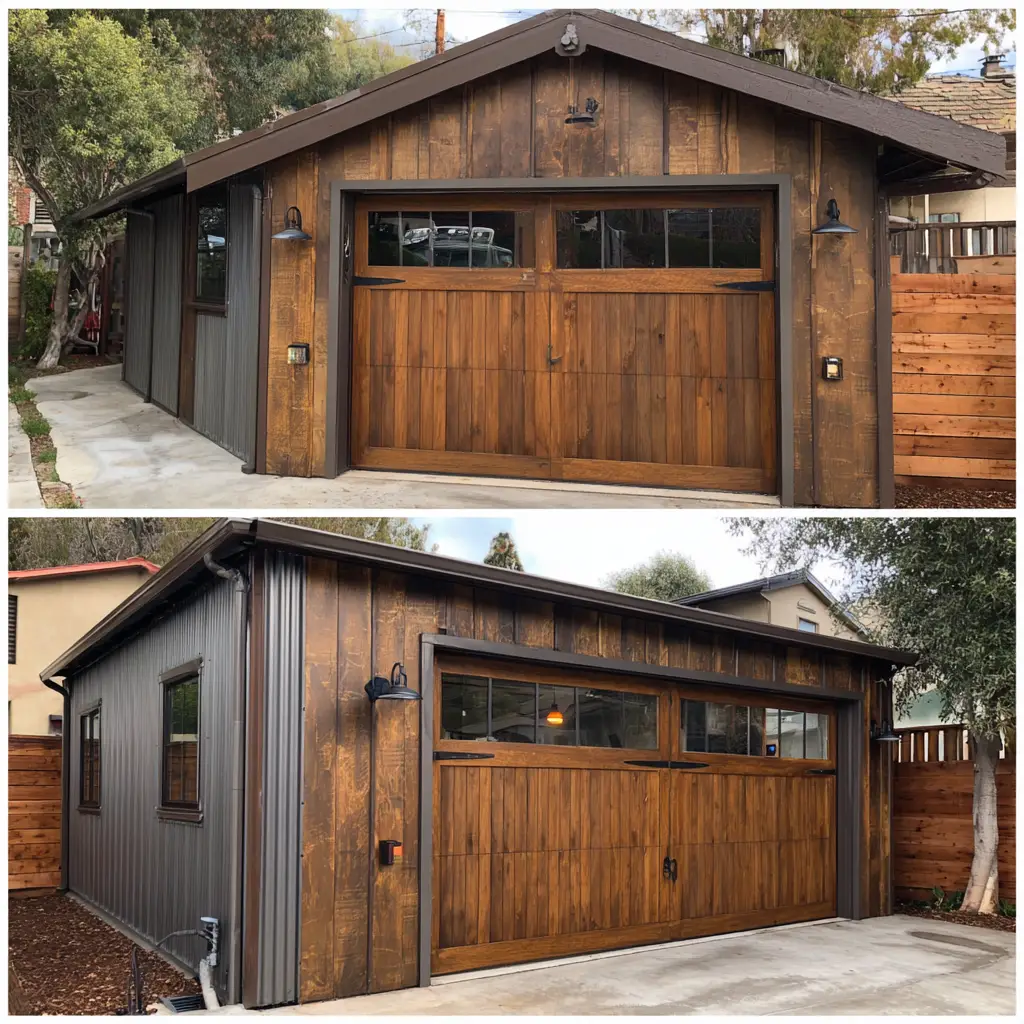 Stained Wood Look on Steel