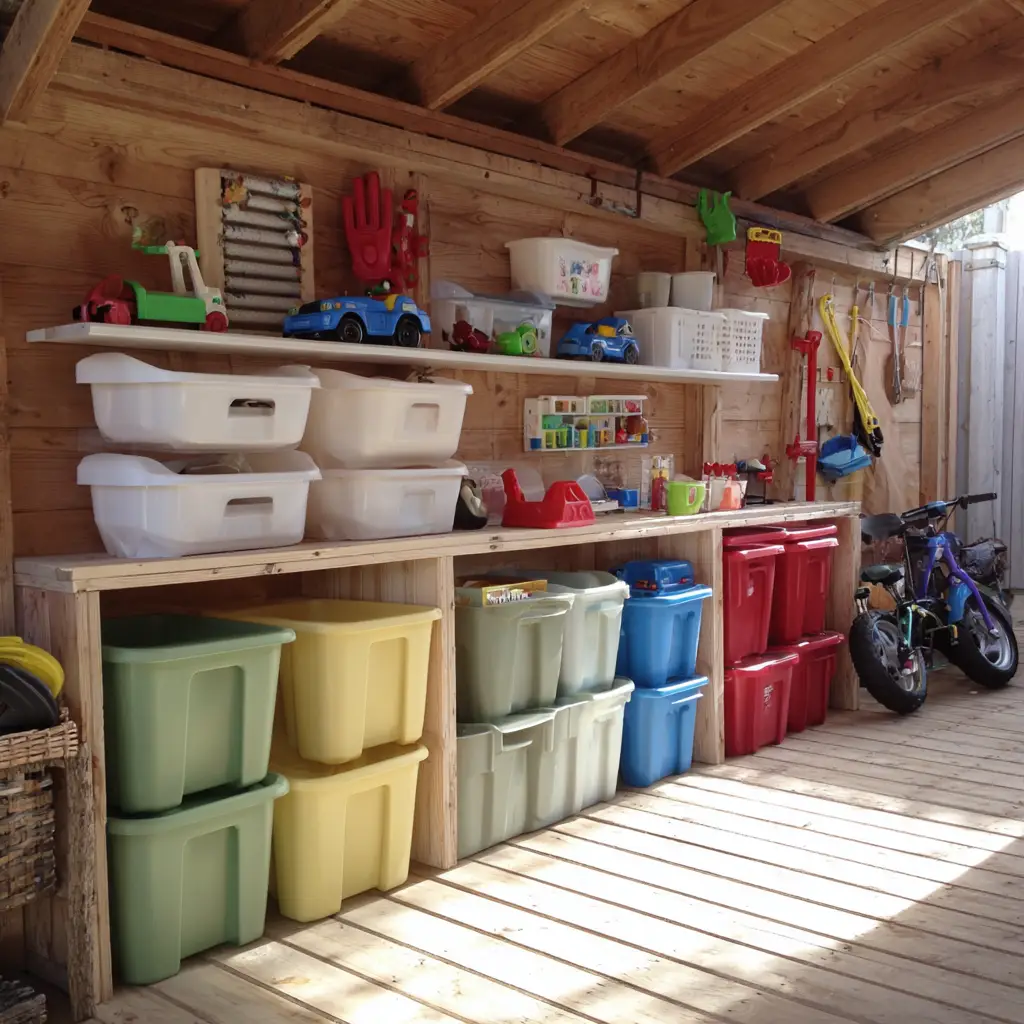 TROFAST Bins for Kids’ Outdoor Toys