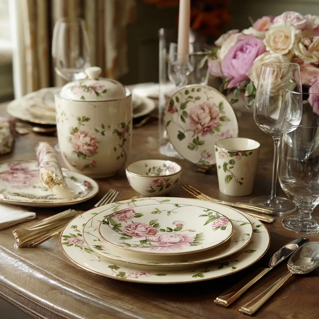 Tableware with Floral Details