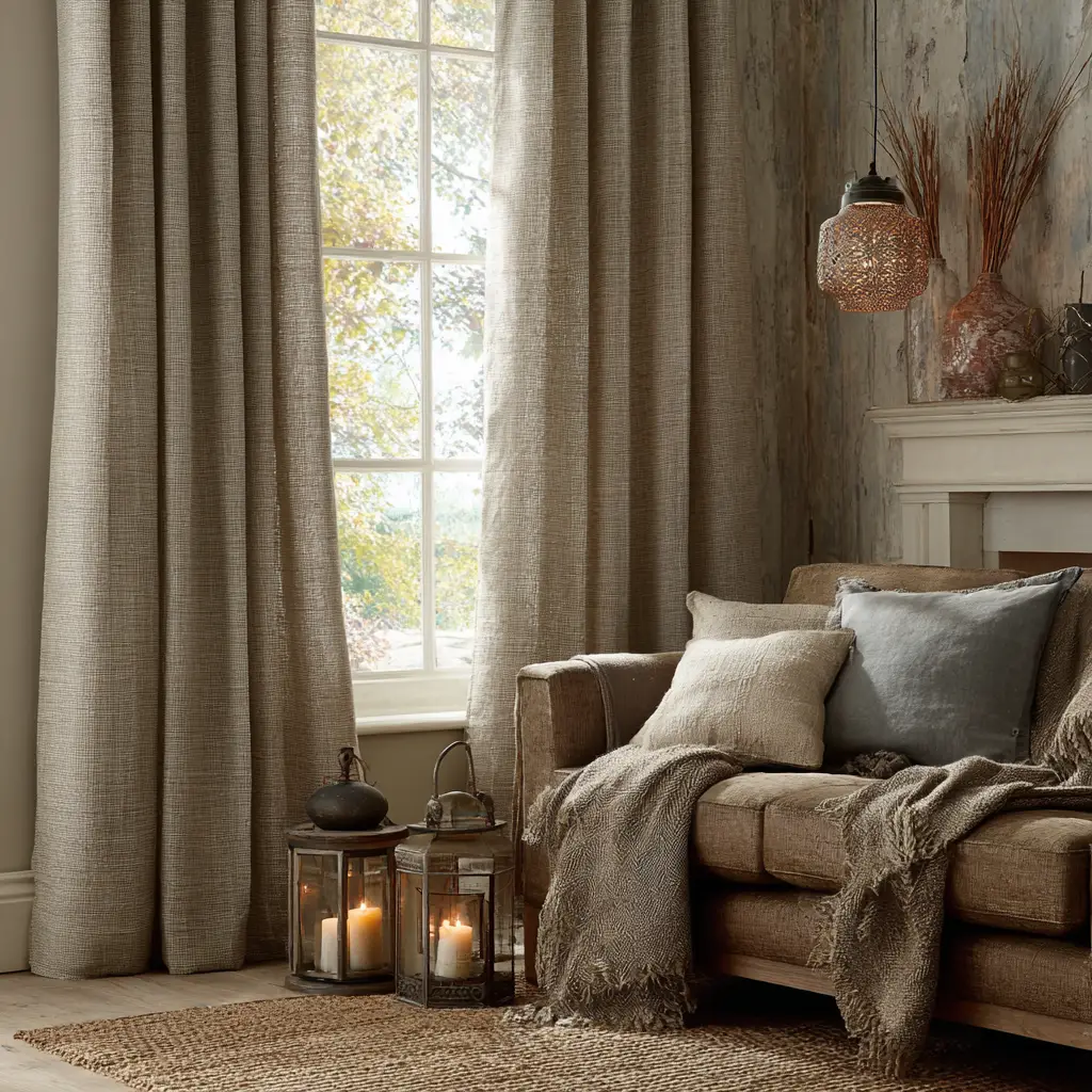 Textured Linen Curtains