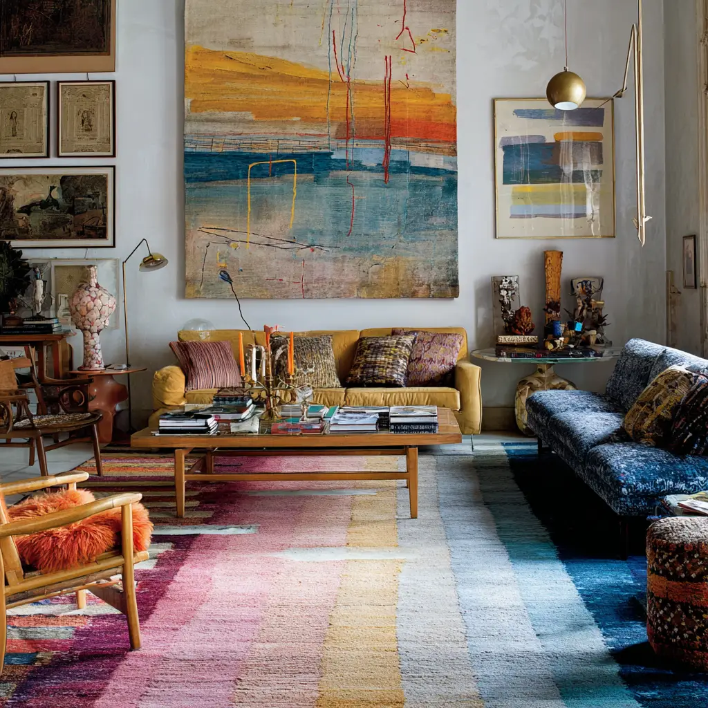 Try Layered Rugs