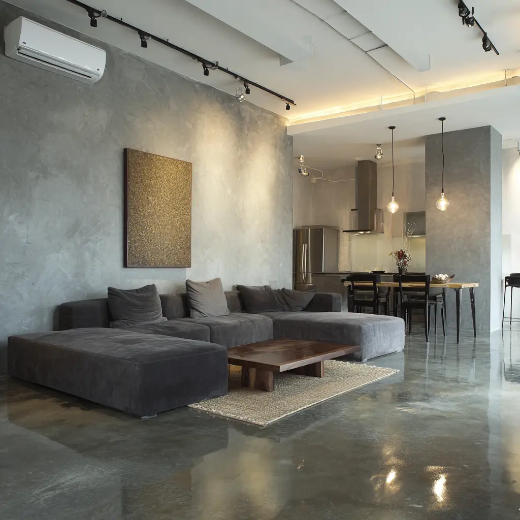  Try a Concrete or Cement Finish