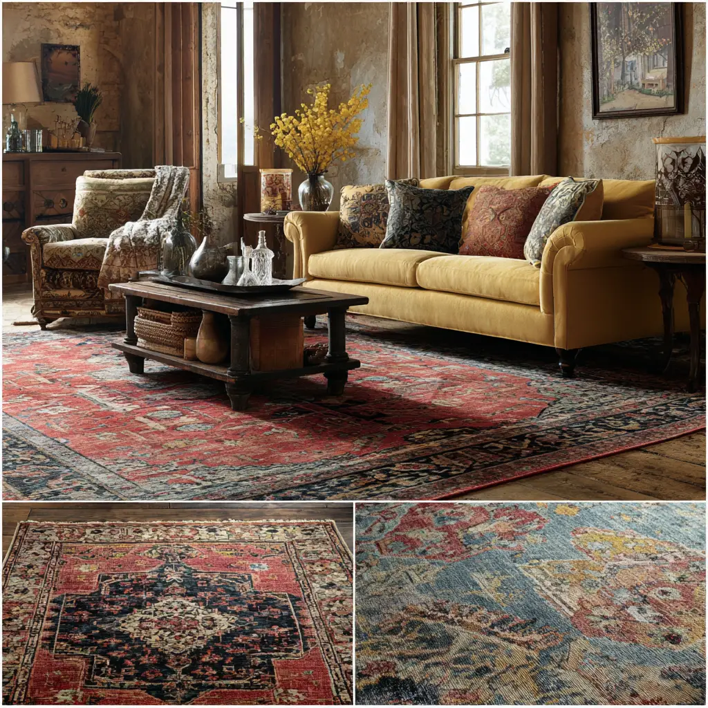 Try a Vintage or Persian Rug