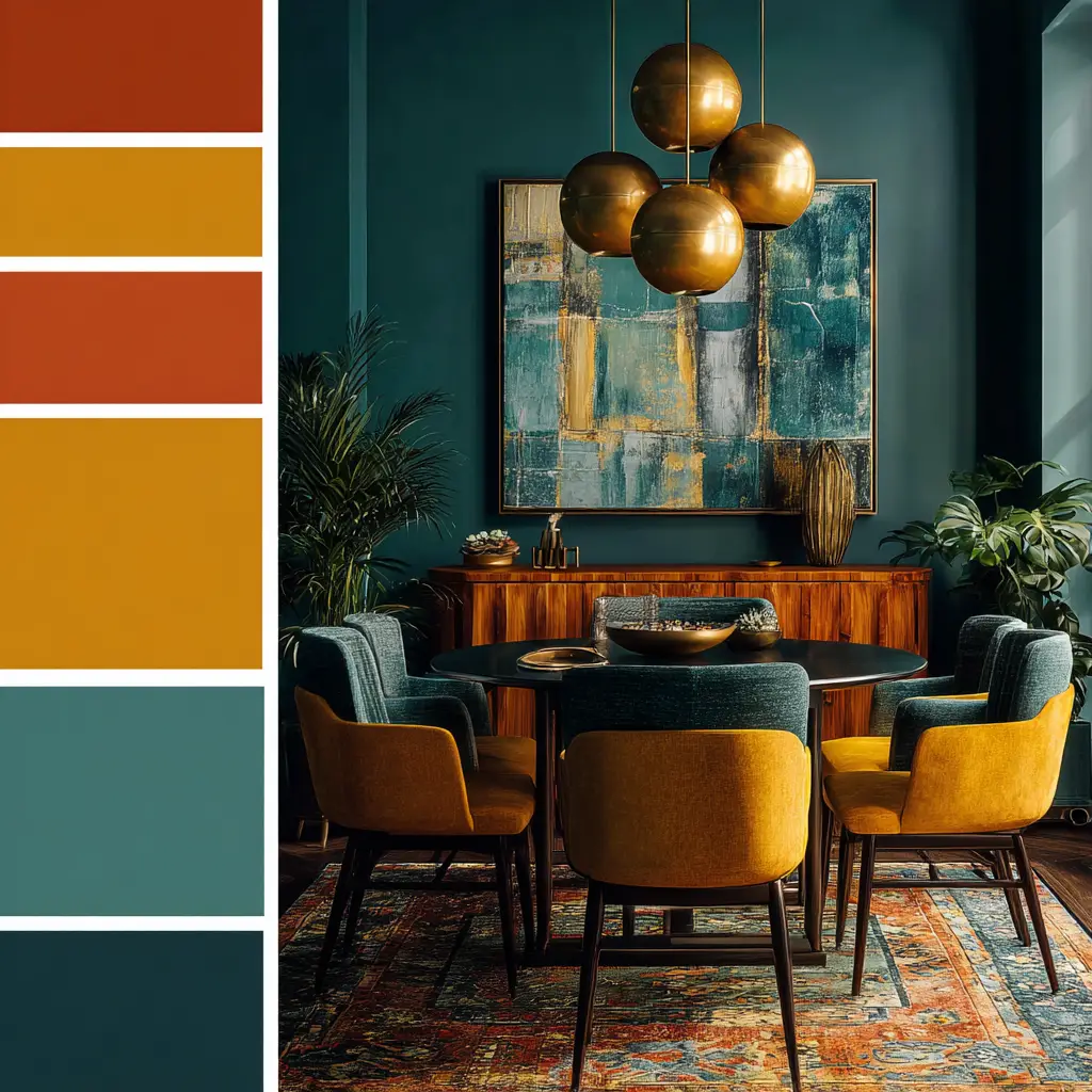 Use Earthy and Jewel Tones