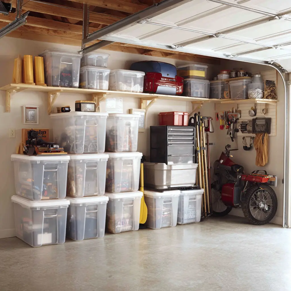 Use Large Plastic Bins