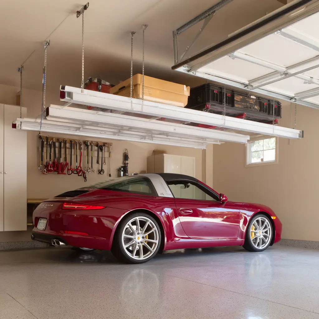 Use Overhead Ceiling Racks