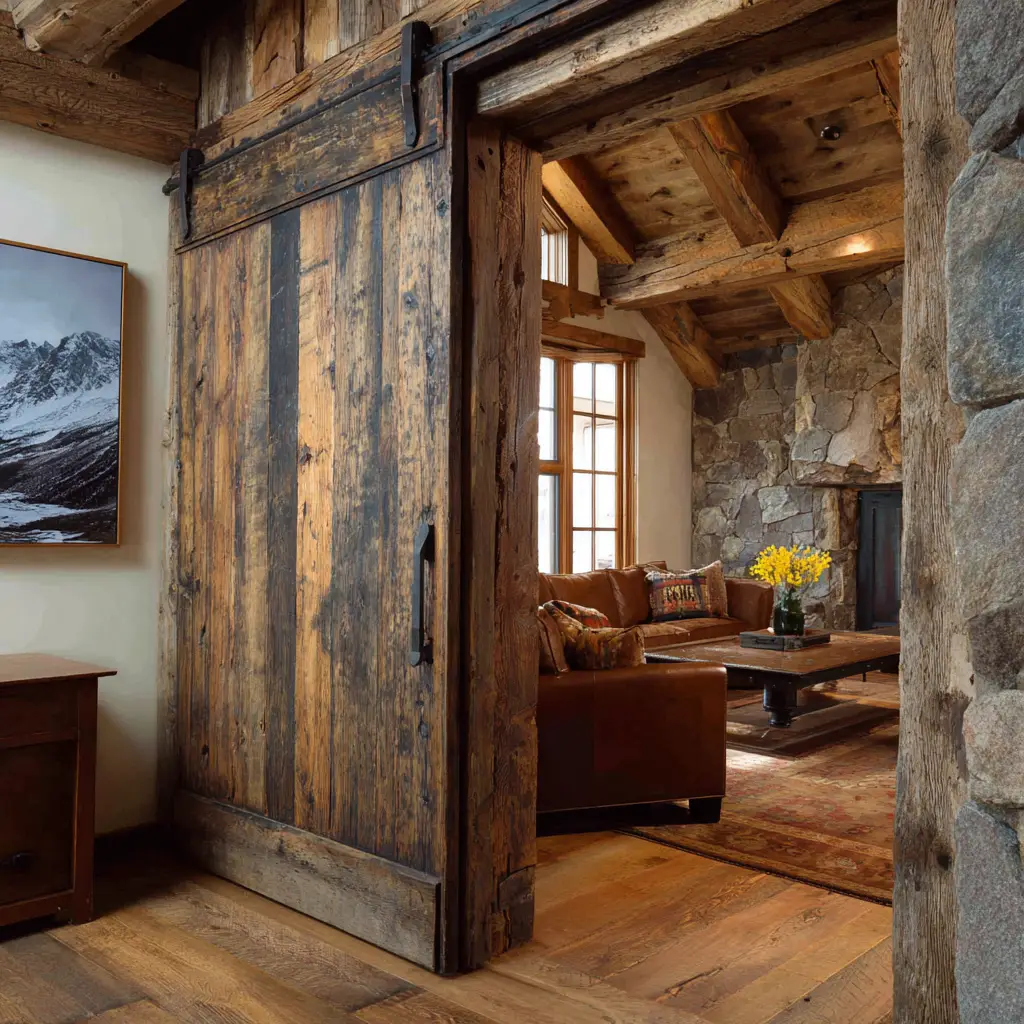Use Rustic Sliding Barn Doors