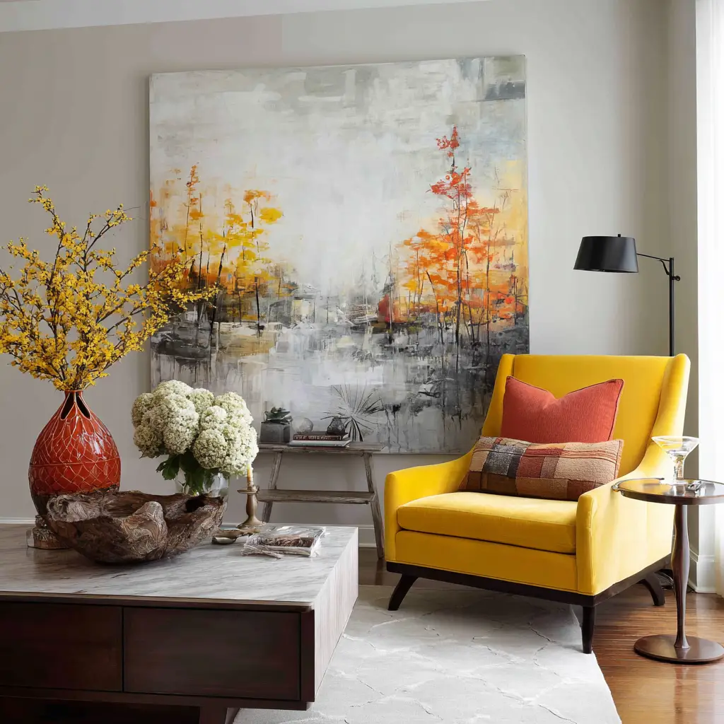 Use Wall Art and Large Canvases