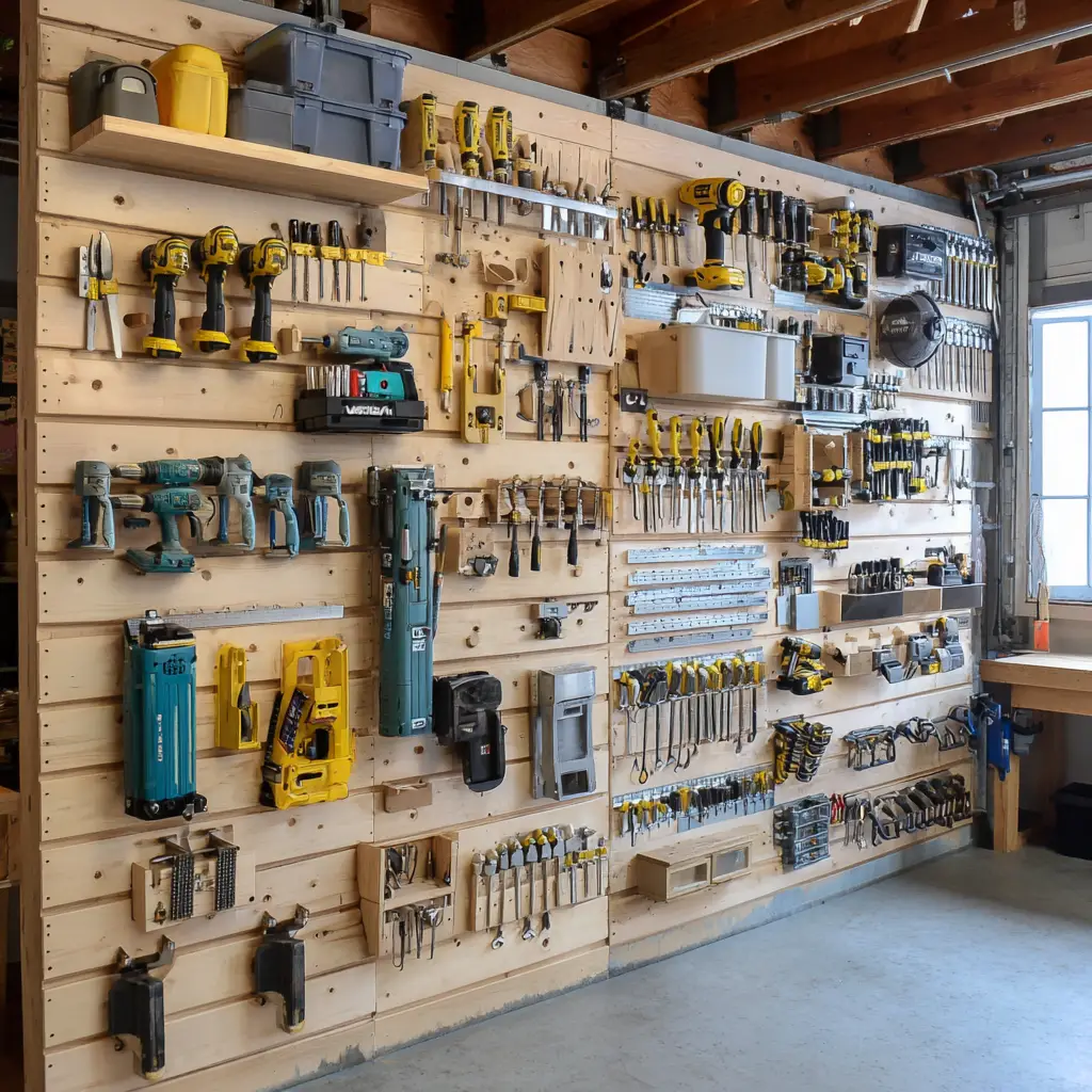 Use Wall-Mounted Tool Storage