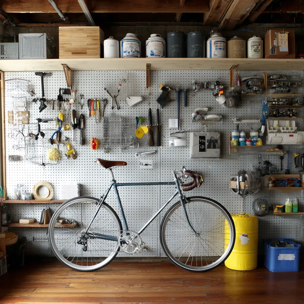 Use a Pegboard for Smaller Items