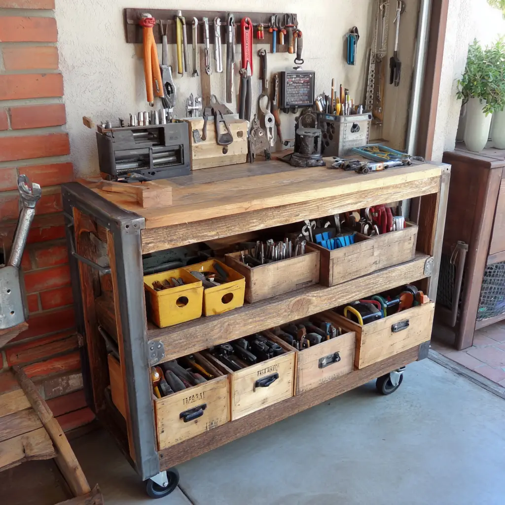 Use a Rolling Tool Cart
