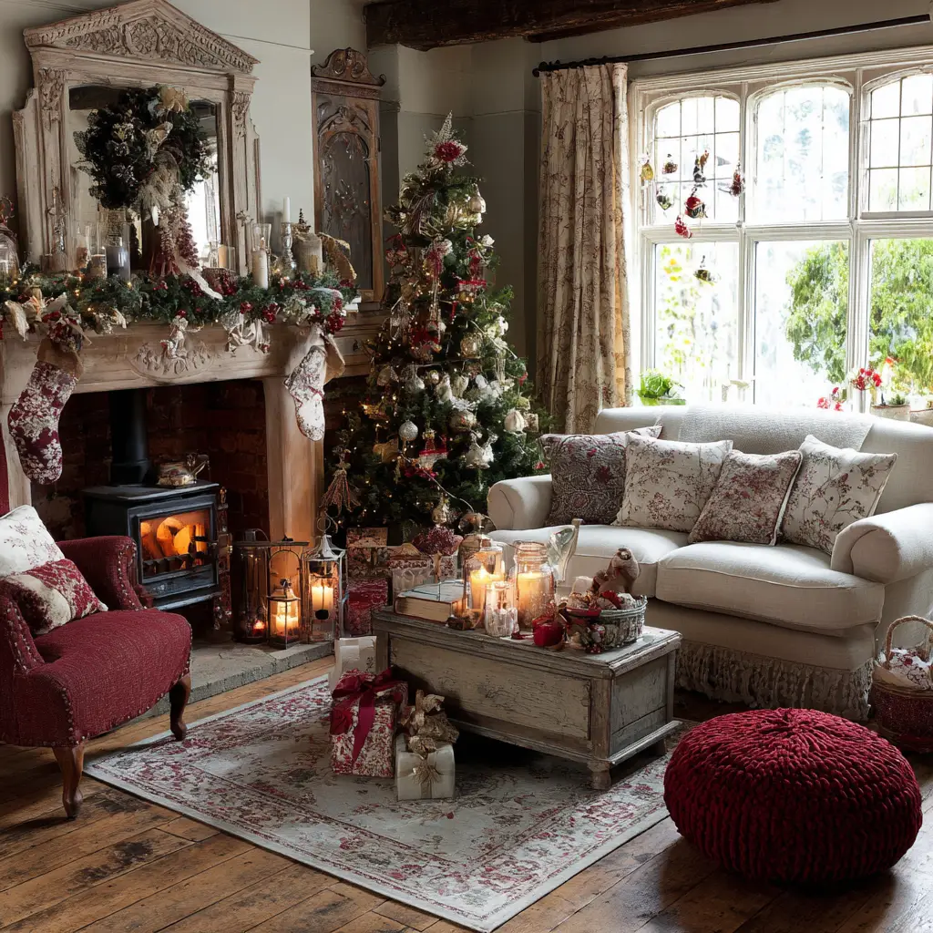 Vintage Christmas Setting