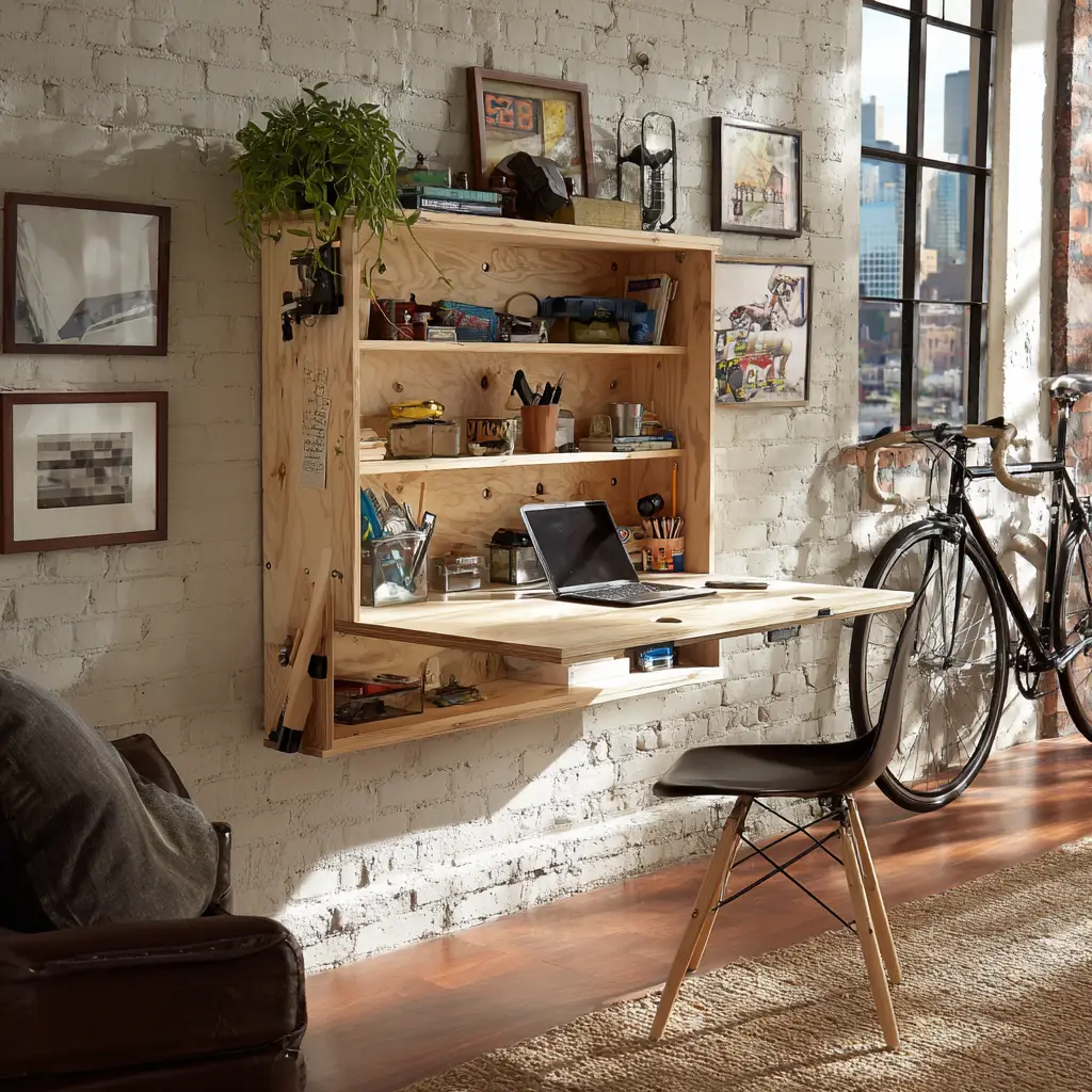 Wall Fold Desk or Shelf