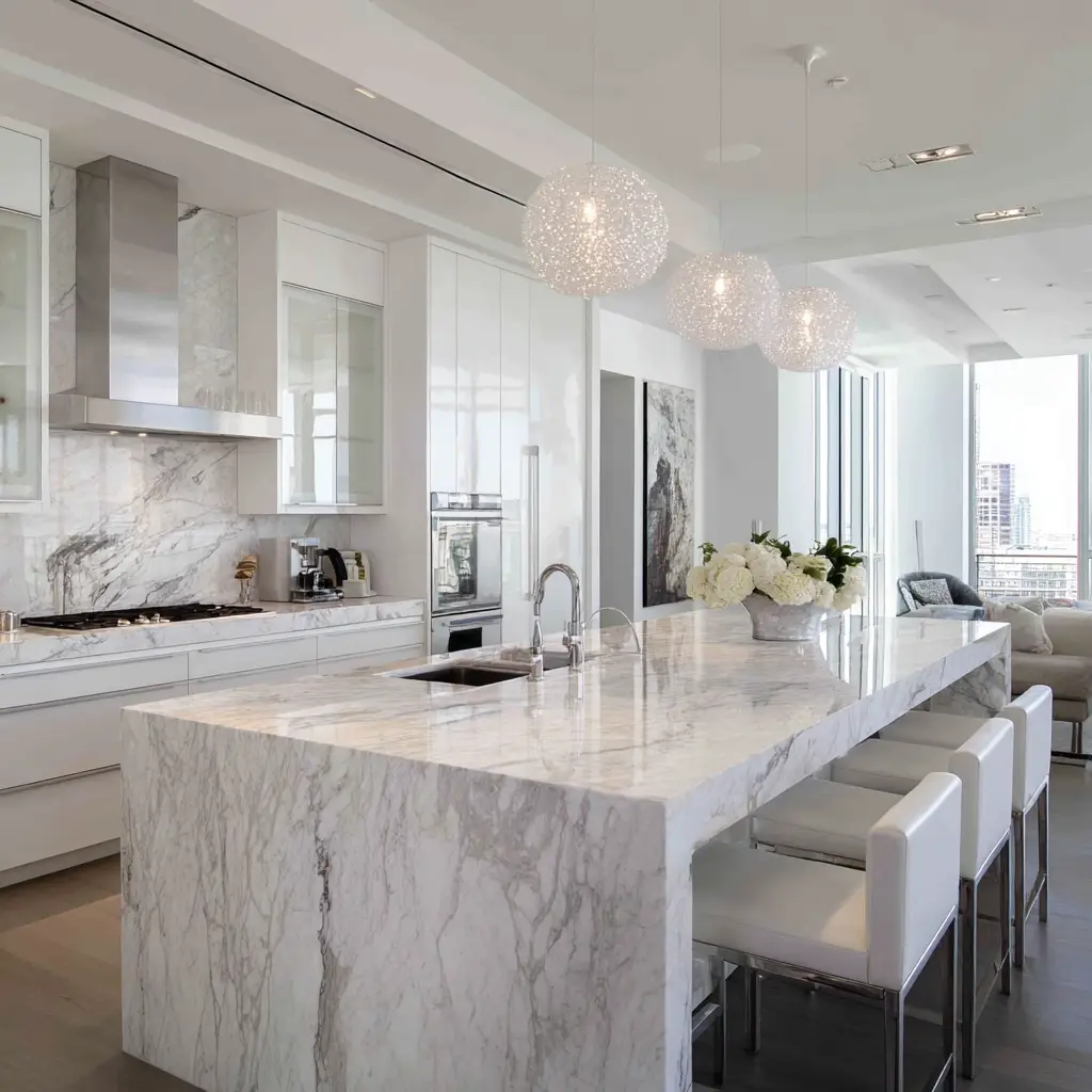 White Marble Countertops