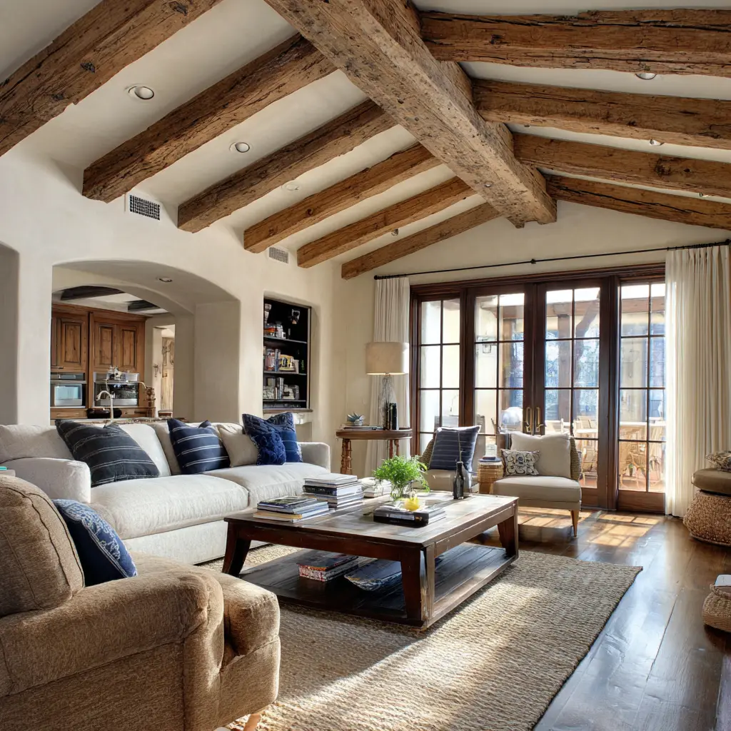 Wooden Beams on the Ceiling