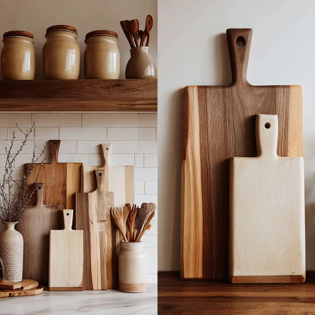 Wooden Cutting Boards as Decor