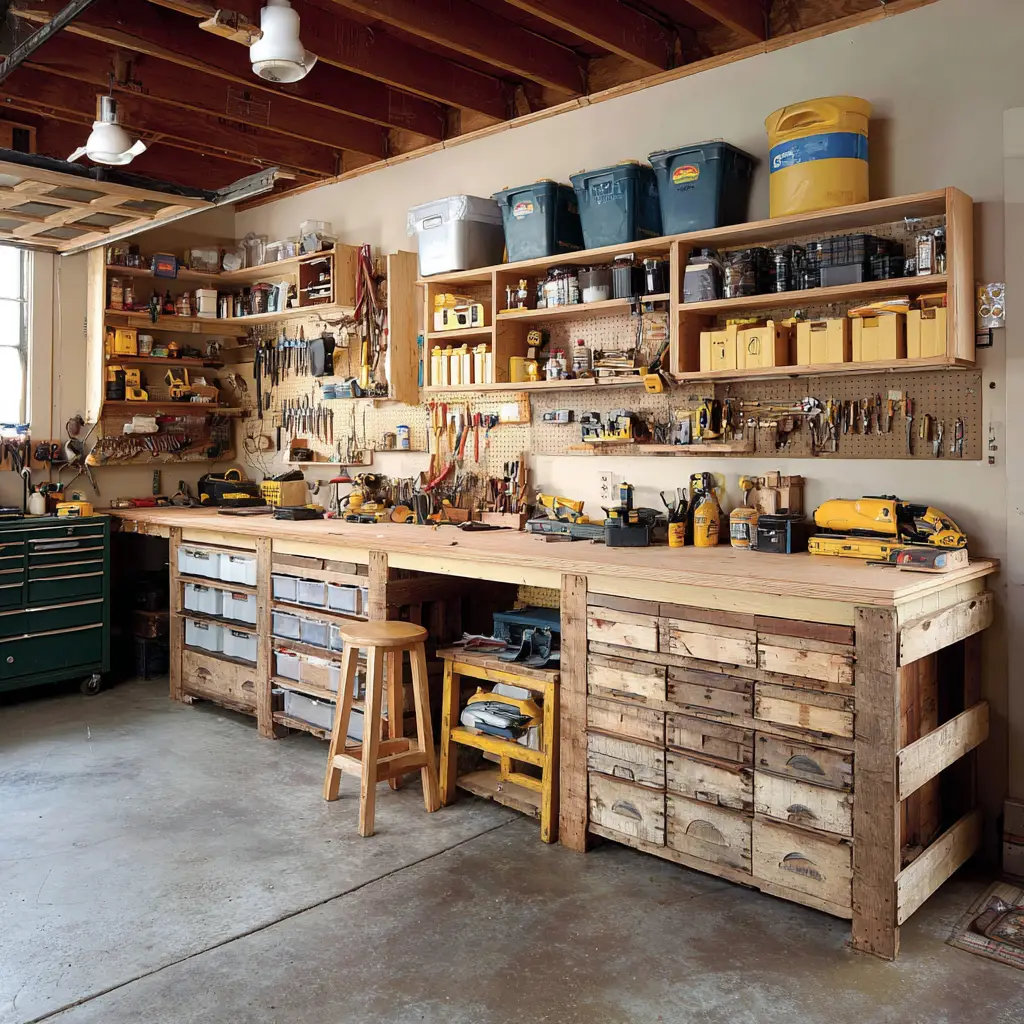 Workbench with Drawers