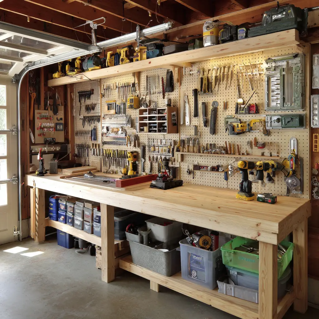 Workbench with Tool Storage