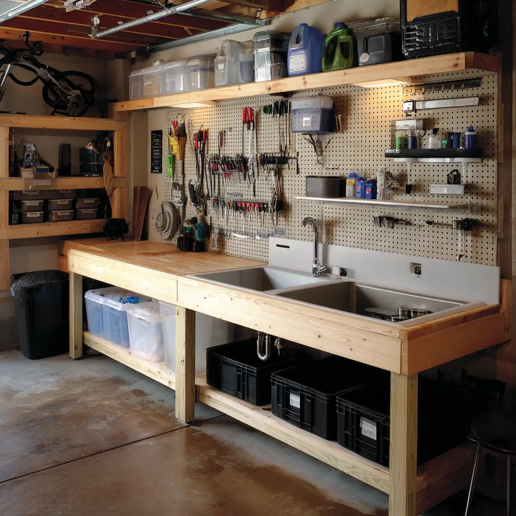 Workshop Sink and Cleaning Station