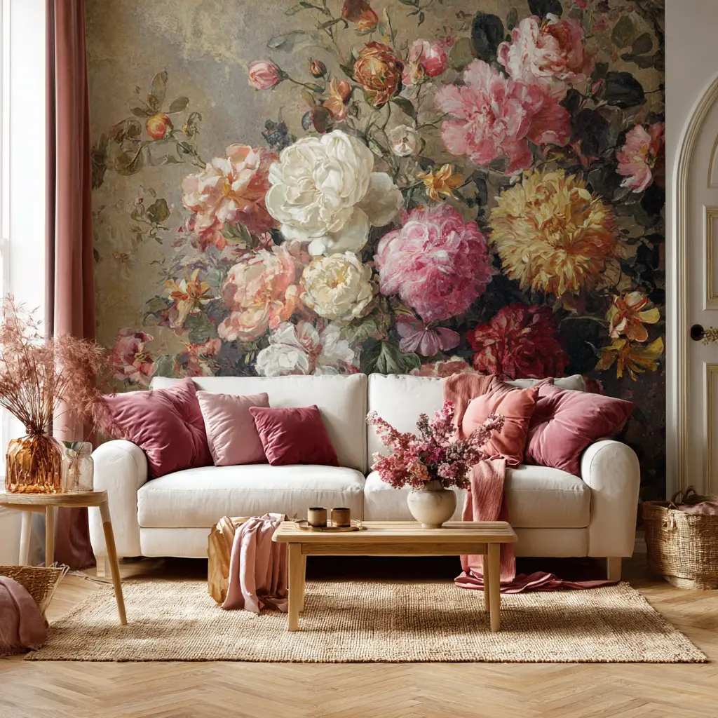 Floral Accent Wall