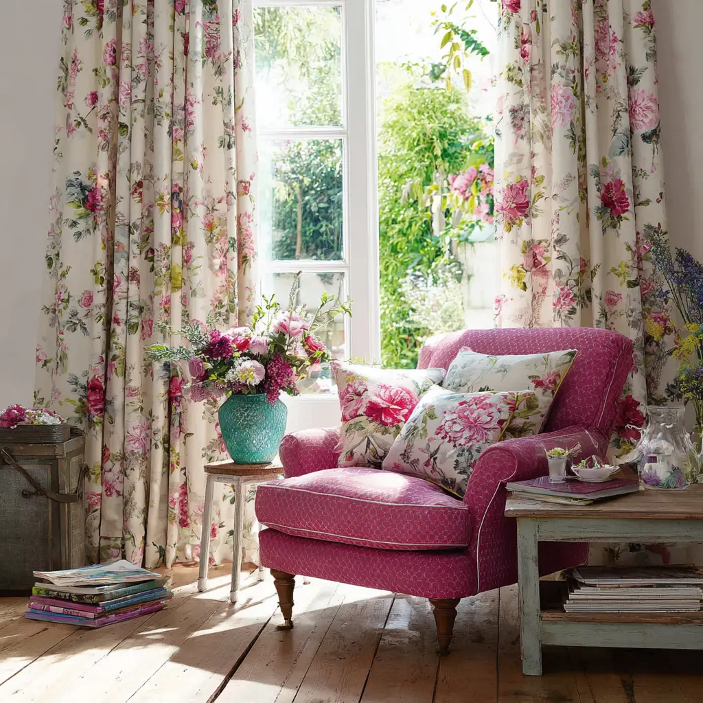Floral Curtains