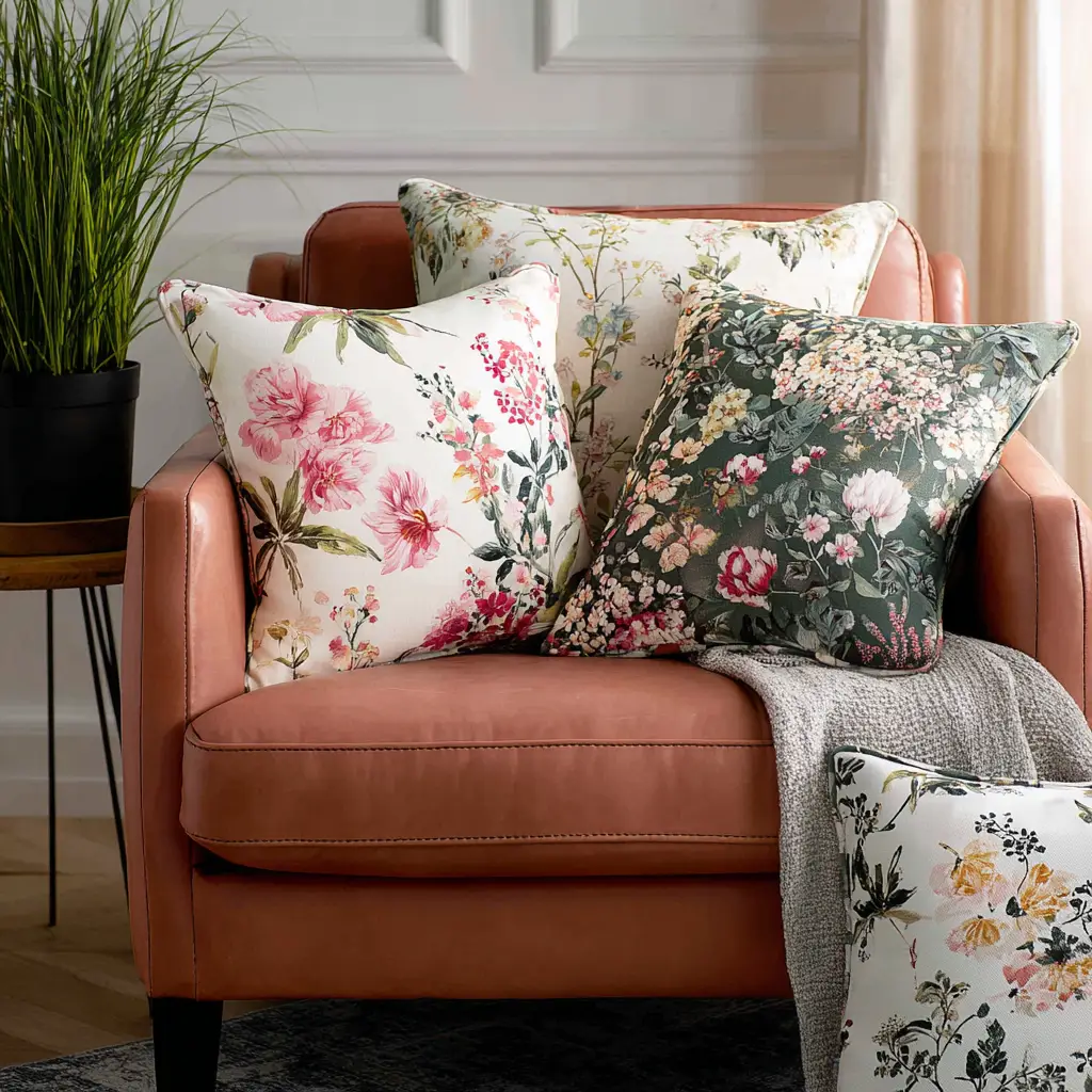 Floral Throw Pillows
