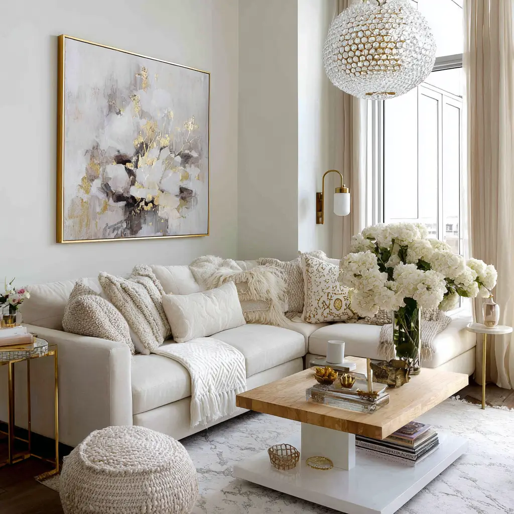 Mix Florals with Neutrals