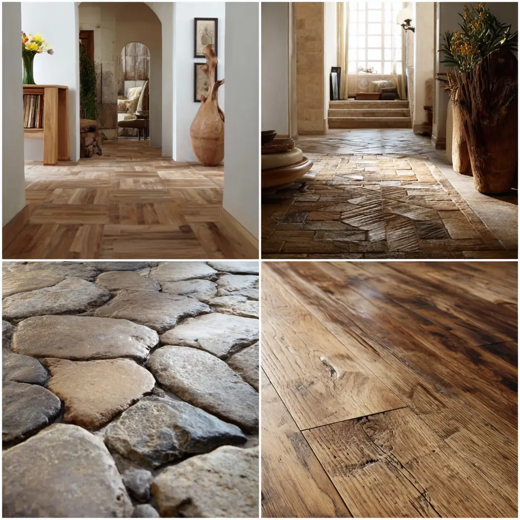 Natural Stone or Wood Flooring