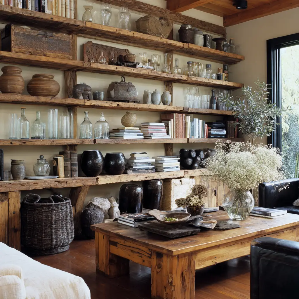 Rustic Open Shelving