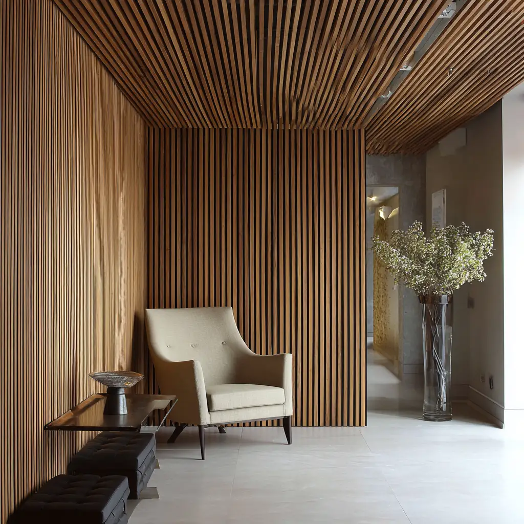 Slatted Wooden Wall Panels