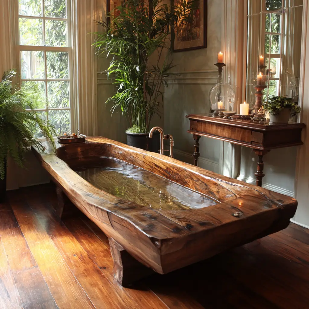 Wooden Bathtub Tray